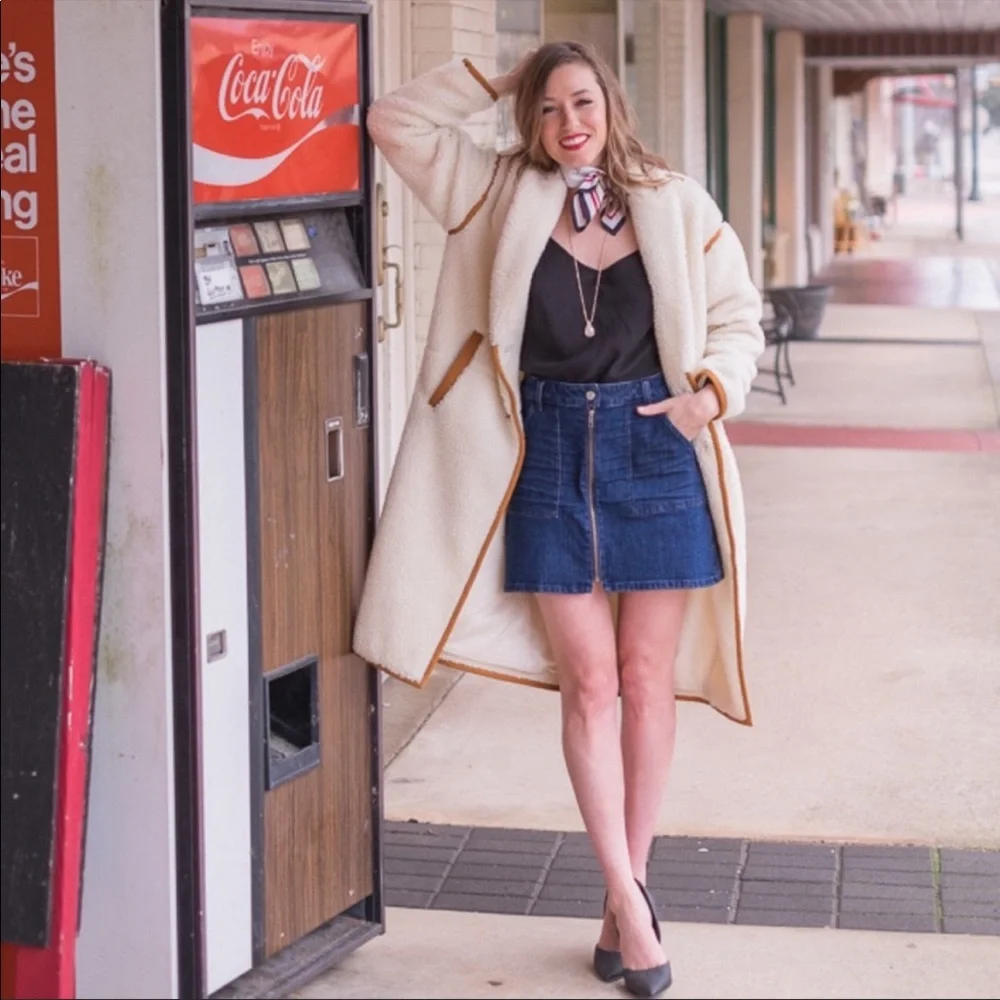 SALE ❤️❤️❤️ Madewell Sherpa Topcoat - Picture 6 of 10